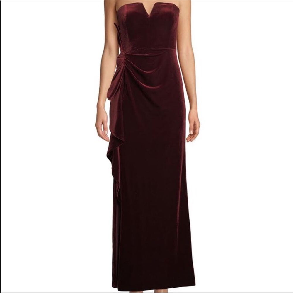 Aidan Mattox Velvet Gown NWT
